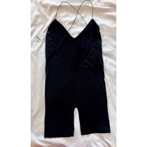 Intimately By Free People Other - Free People Intimately Black Seamless Romper Bodysuit NWT Strappy Back  XS/S